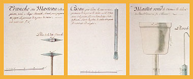 Tools used for stonework