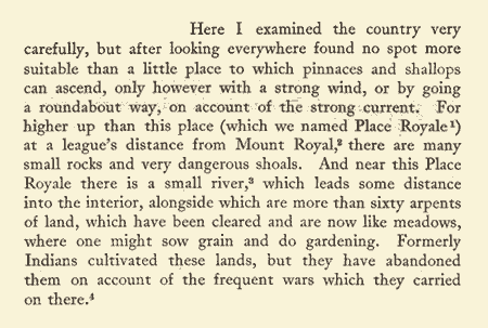 Texte de Samuel de Champlain