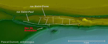 Les rues de Ville-Marie en 1685