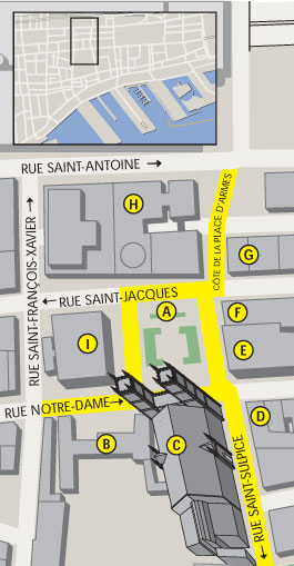Plan de la place d'Armes
