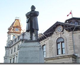 The monument to John Young