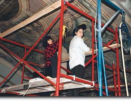 Restoration of the frescoes